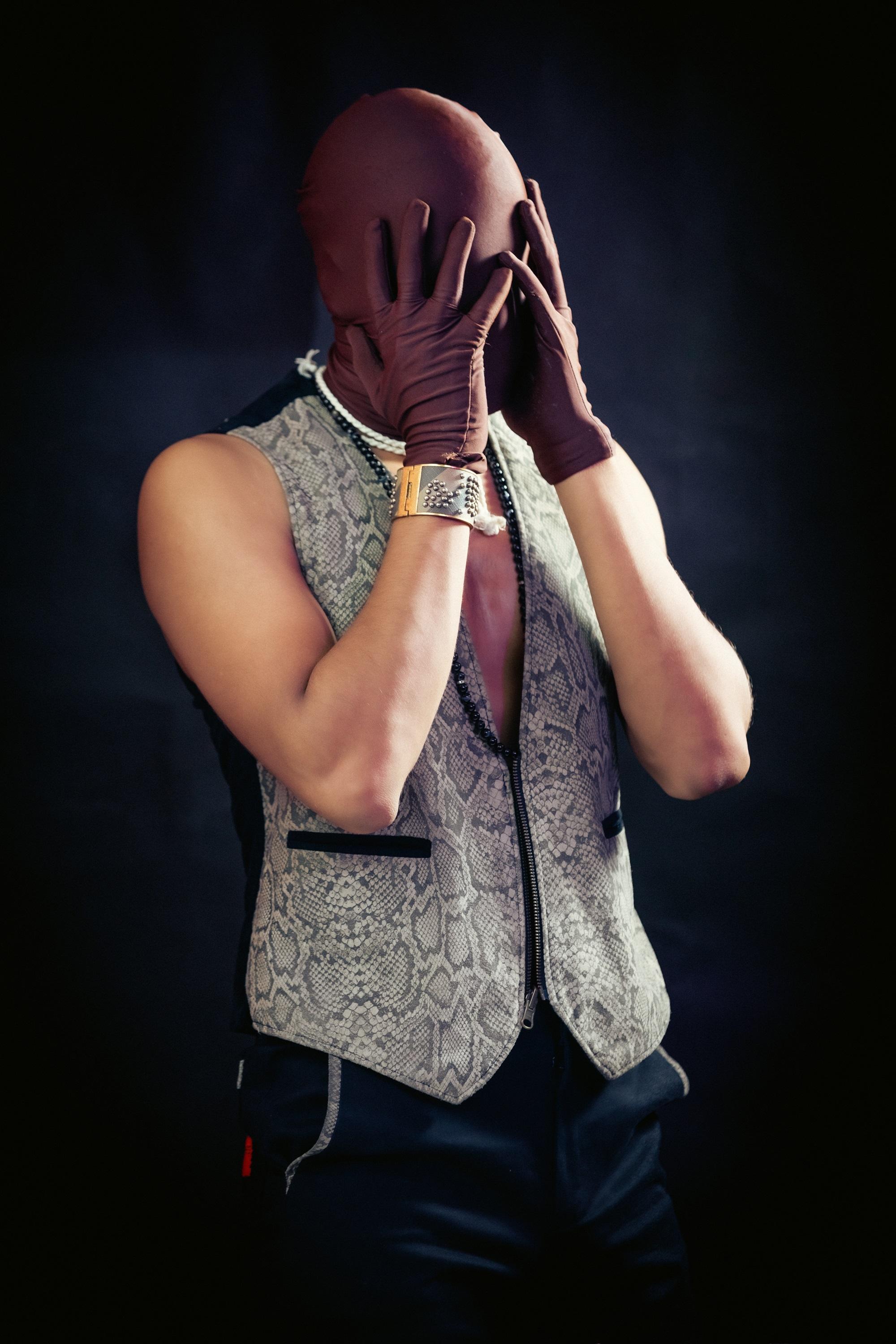 Leather Waist Coat  <br> Artwork :  [Textured Grain]
