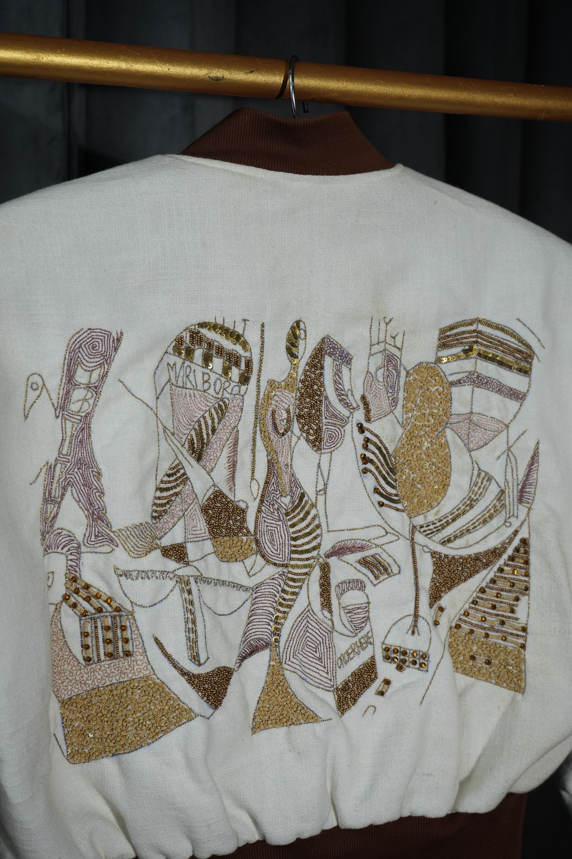 Handloom Cotton Zipper Set <br> Artwork : [Gold Metal]